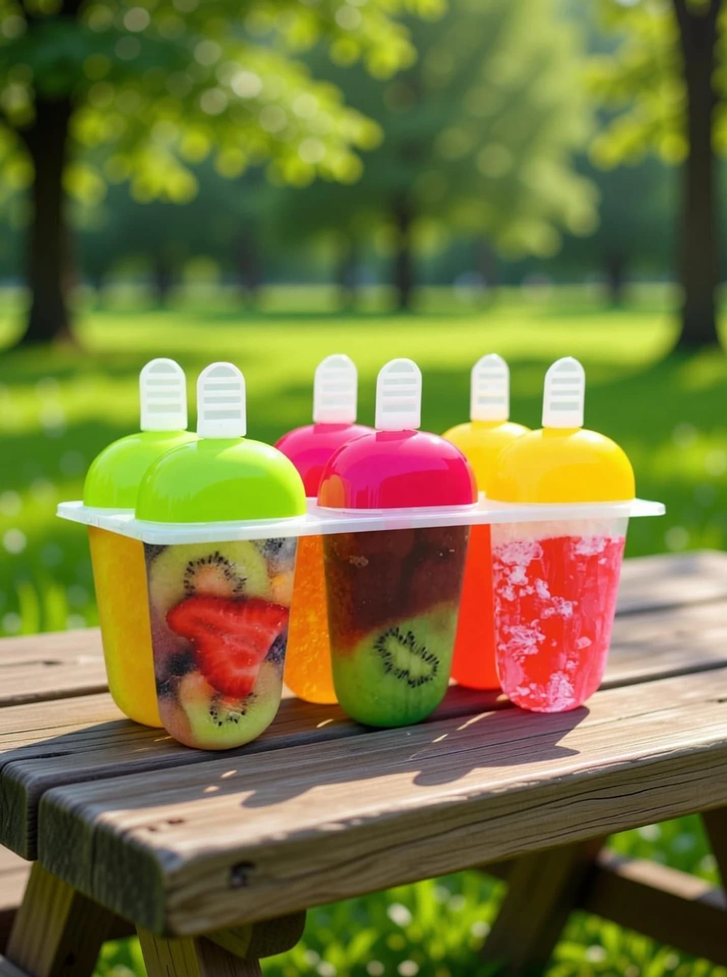 Reusable Ice Cream Popsicle Molds (6 Pcs Set)